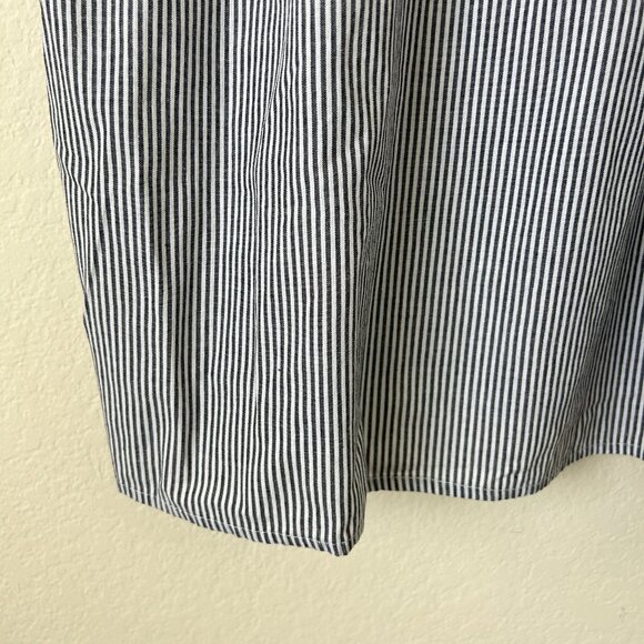 Savanna Jane Top Womens Medium Striped Floral Embroidered Ruffle Summer Tank M - Picture 6 of 9